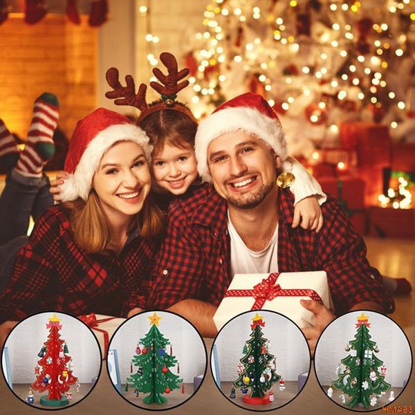 

christmas decorations creative diy wooden tree decoration gift ornament xmas