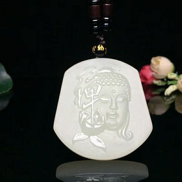 

lockets h10#exquisite hetian yuzen pendant, Silver