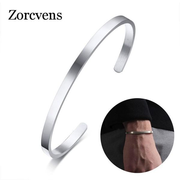 

modyle 2021 4mm stainless steel men bracelet for man woman fashion jewelry wholesale bangle, Black