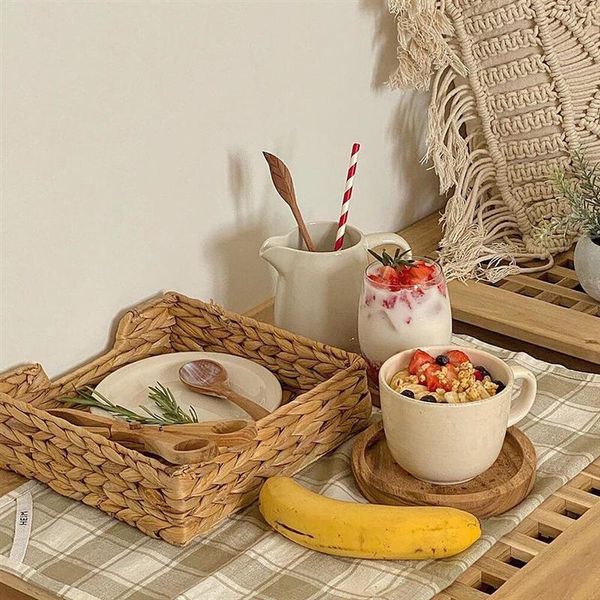 

storage baskets 1pc water hyacinth basket handmade woven deskorganizer