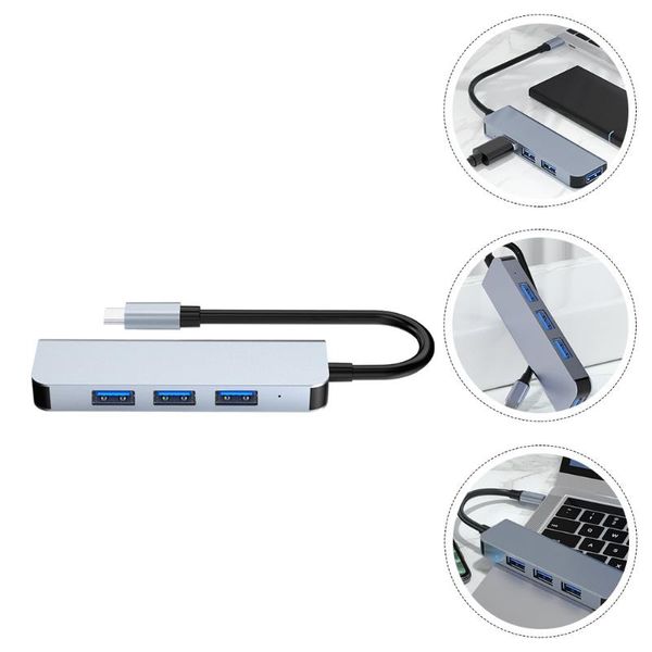 

hubs 1pc type-c internet adapter hub charging interface alloy shell usb converter