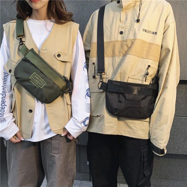 

waist bags trendy men's messenger bag chest for boy girls single shoulder women's high-capacity sports hip hop couples
