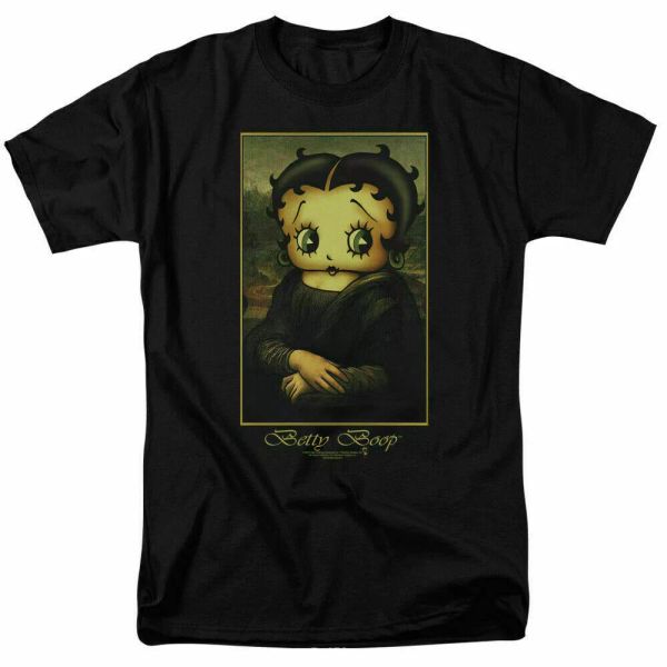

betty boop boopalisa t shirt mens licensed cartoon merchandise classic tv black, White;black