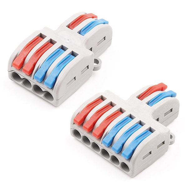 

party decoration 5 / 10pcs lot spl-42/62 mini fast wire connector universal wiring cable conductor terminal block diy