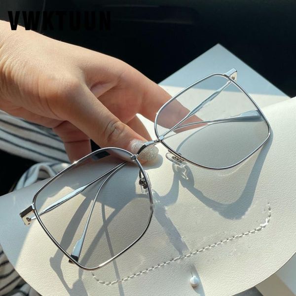 

sunglasses vwktuun square women metal frame driver driving eyewear brand designer sun glasses colorful lens, White;black