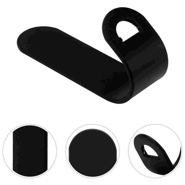 

hooks & rails 10pcs simple practical strong adhesive sticky (black)