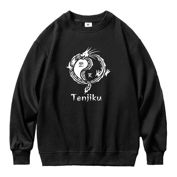 

men's hoodies & sweatshirts tenjiku hoodie crew neck pullover sweatshirt sudaderas men harajuku manga kawaii graphic tokyo revengers an, Black