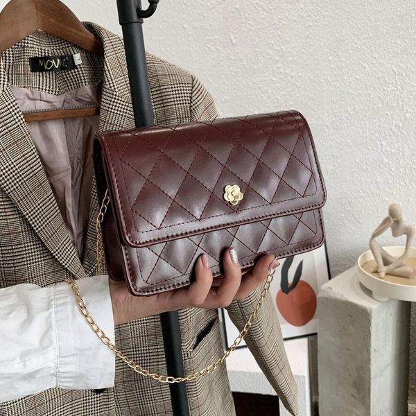 

fashion all-match shoulder bag summer messenger rhombus chain cross body