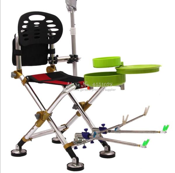 

outdoor multifunctional folding portable fishing chair tackle accessories supplies camping camp furniture