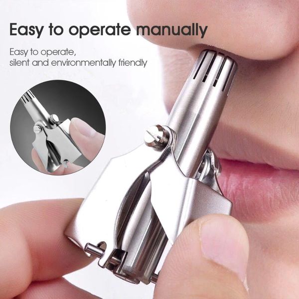 

electric nose & ear trimmers trimmer for men stainless steel manual vibrissa razor shaver washable portable hair
