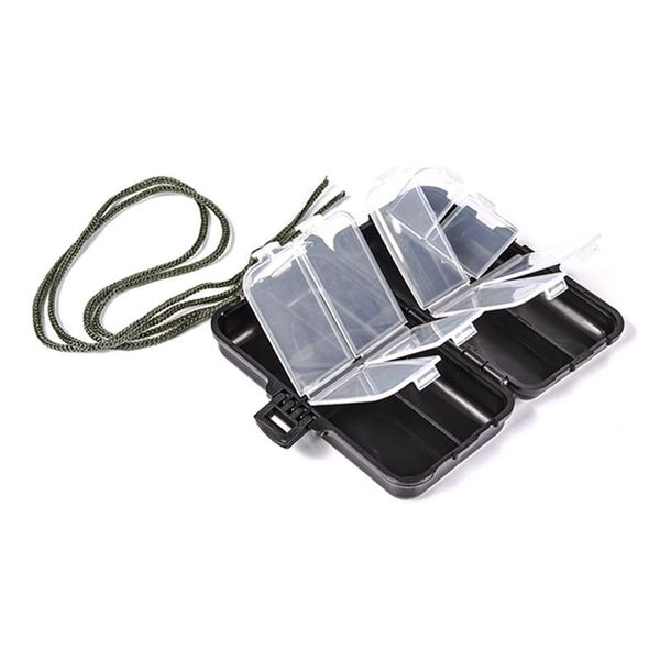 

outdoor fishing leo small square tackle gadget 9 grid accessories box with line