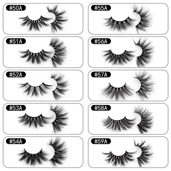 

false eyelashes 22mm 3d thick mink hair curling 1 pair of exaggerated long