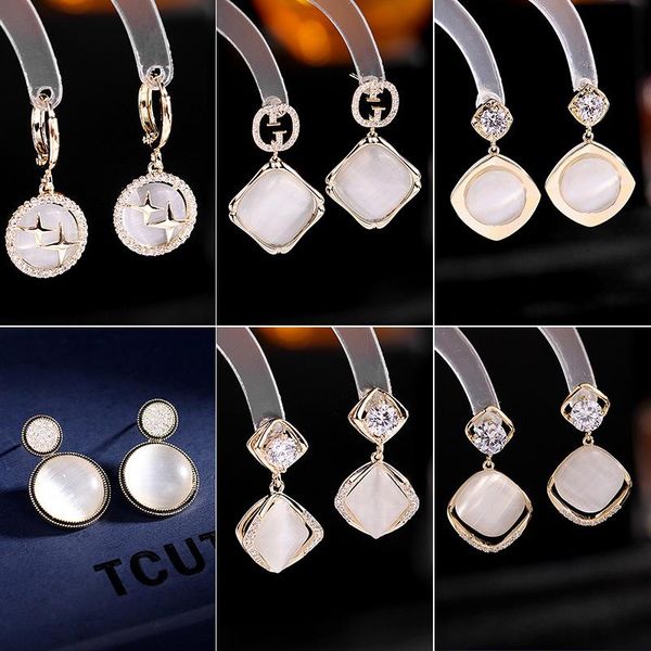 

stud summer autumn winter earrings vintage for women metal fashion statement dangle earring 2021 trend jewelry, Golden;silver