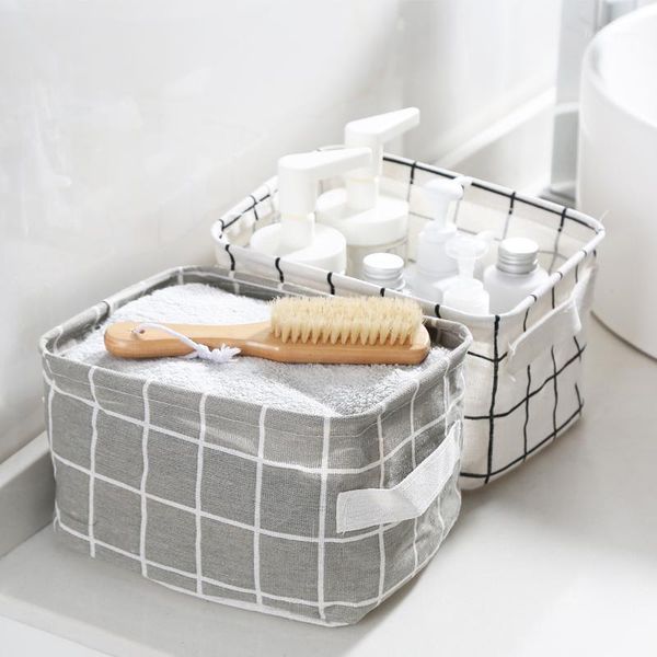 

storage baskets 1pc fabric rectangular bathroom box portable waterproof bath basket deskdebris1