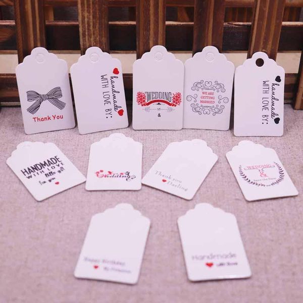 

gift wrap 100pcs white paper tags with jute twine for diy gifts crafts price luggage wedding beautifui cute heart 5x3cm