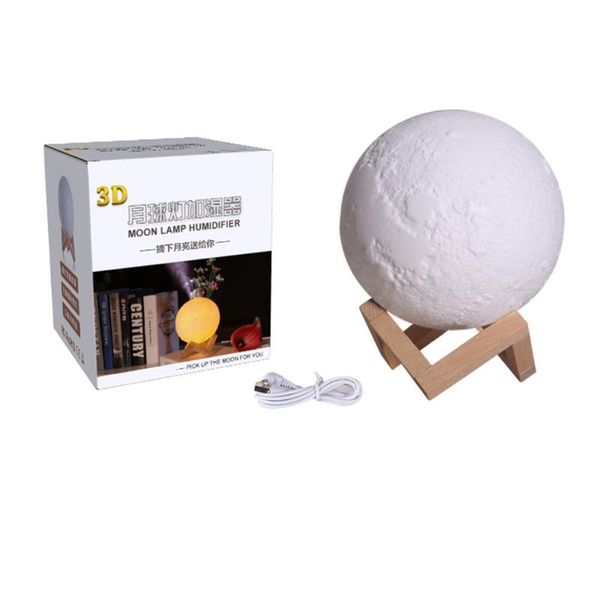 

essential oils diffusers 880ml 3d moon lamp light humidifier diffuser aroma ultrasonic night cool mist purifier car home