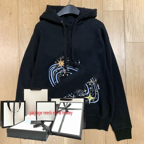 

2021 women and men hoodies fashion letter printing pullover sweatshirts good quality hip-hop style youth clothing mens sweatshirt, Black