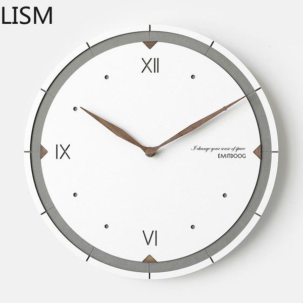 

wall clocks round quartz silent roman numeral clock living room retro european style decoration personality watch horloge
