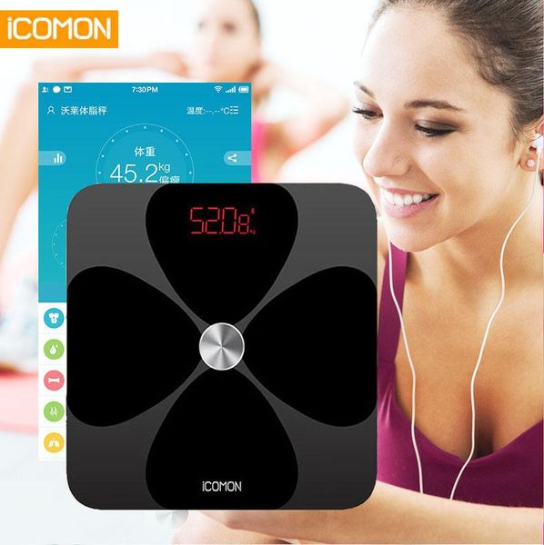 

original smart body fat scale electronic bathroom weight floor digital weighting bmi ito coating process 20 data & kitchen scales