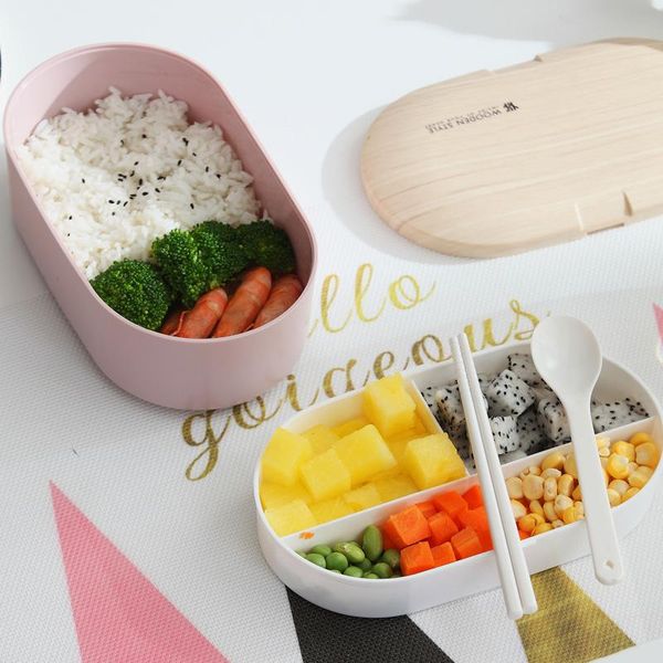 

dinnerware sets gesew portable tableware lunch box grade pp material storage container anti-scalding sealed and leakproof