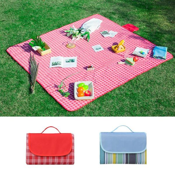 

outdoor pads rooxin portable picnic mat foldable camping waterproof plaid beach sleeping mattress for hiking travel baby play