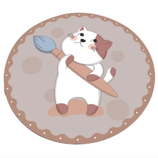 

cat beds & furniture lovely cartoon mat pet circle non-slip carpet for pets kitten puppy dogs summer bed supplies
