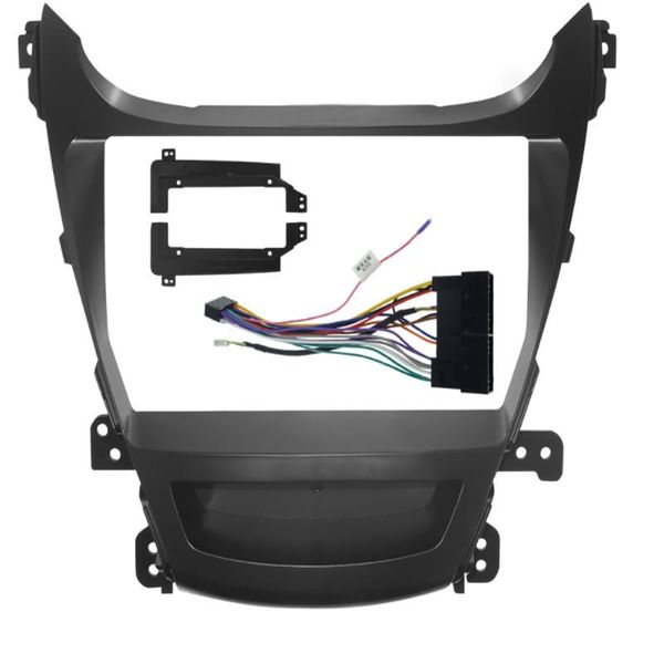 

car gps & accessories ouchuangbo radio frame for elantra 2014-2021 cd dvd audio panel dash kit stereo bezel face surround