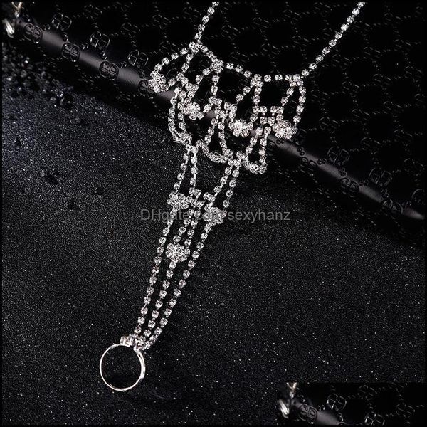 

jewelry anklets ihues rhinestone anklet simple ladies chain beach bare feet foot ornaments bride butterfly drop delivery 2021 3jxsa, Red;blue