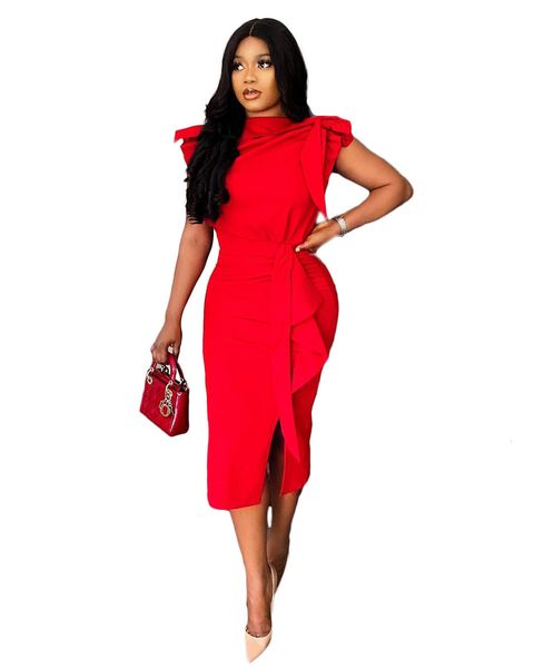 

dresses solid sleeveless knee-length empire turtleneck summer fashion women ladies red, Black;gray