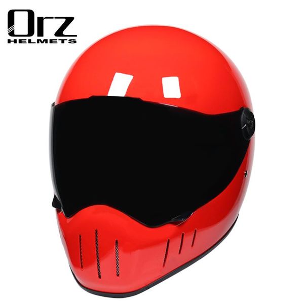 

motorcycle helmets orz helmet racing ride full face vintage chopper retro riding ski 4 colours