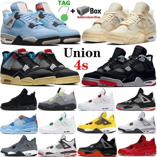 

2021 jumpman 4 4s mens basketball shoes university blue bred white x sail sports sneakers metallic purple women trainers shoe