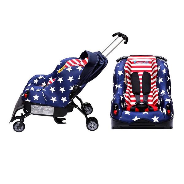 

baby stroller car seat child safety 0-4 years old sleeper trolley strollers#