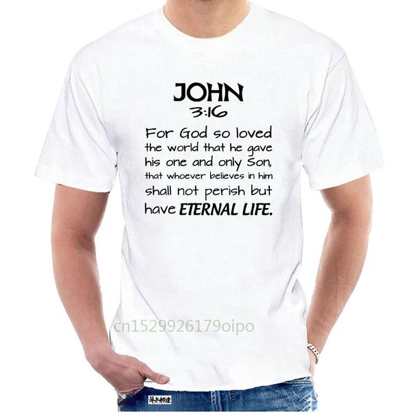 

men's t-shirts men t shirt bible verse - john 316 tshirts women t-shirt @125967, White;black