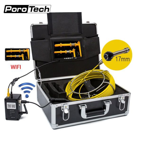 

cameras wp90b plumbing camera industrial endoscope pipe sewer inspection with wifi video system 9inch 17mm