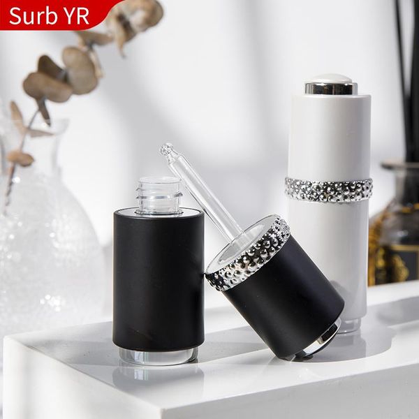 

storage bottles & jars empty dropper bottle aluminium essential oil glass liquid 15ml drop for massage pipette refillable