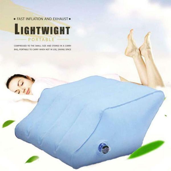 

pillow inflatable rhombus leg light portable pvc ease supplies lightweight travel office knee home l0w7