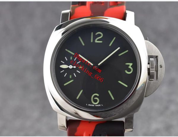 

luxury mens watches classic series polished mechanical lumin0r titanium hand-winding p am00177 44mm automatic movement fashion men's wa, Slivery;brown