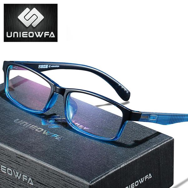 

fashion sunglasses frames blue tr90 frame myopia glasses women men clear transparent eyeglasses prescription optical spectacles brand, Black