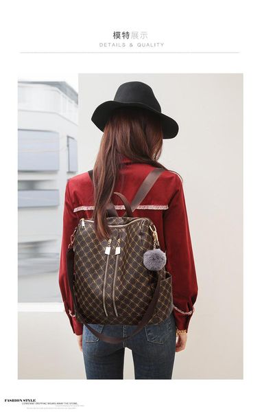 

backpack youth backpacks , pu printes anti-theft pack bag girl schoolbags 33 cm large capacity double shoulder bags