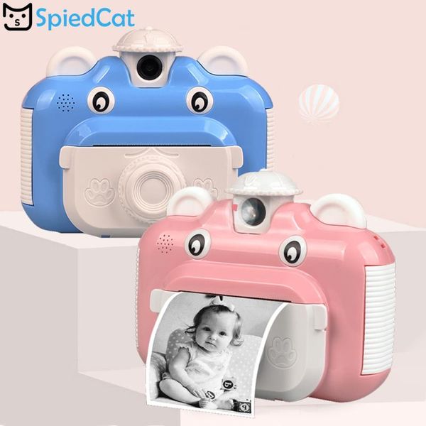 

kids instant print hd 1080p 12mp lens children camera polaroid with thermal po paper toys for birthday gifts mini cameras