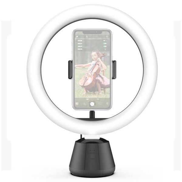 

selfie monopods bakeey q7 360Â° rotation smart follow gimbal camera with ring light fill lamp for live broadcast pography youtube