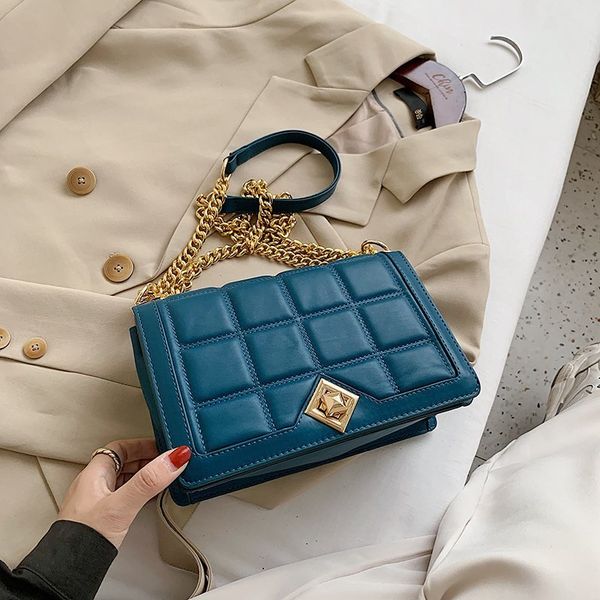 

2021 shoulder bag new lady messenger fashion western small square single chain style npesa