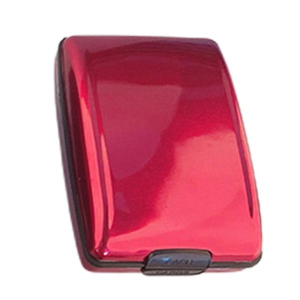 

storage bags 1 pc portable aluminum bank card holder blocking hard case wallet solid anti-rfid scanning protect