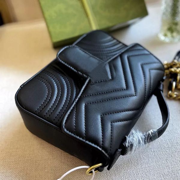 

5a+ marmon messrnger bag crossbody fashion women handbag purse chain shoulder bags flap classic totes holiday gift box