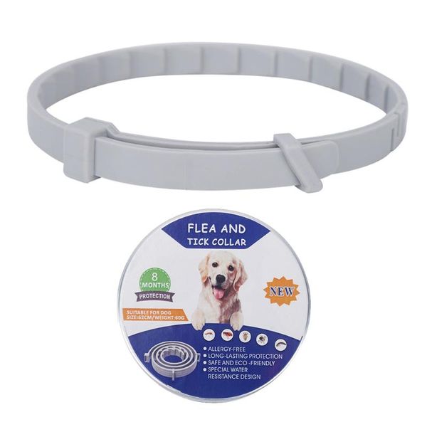 

anti flea ticks mosquitoes pet dog cat collar outdoor protective adjustable 8 months long-term protection collars & leashes