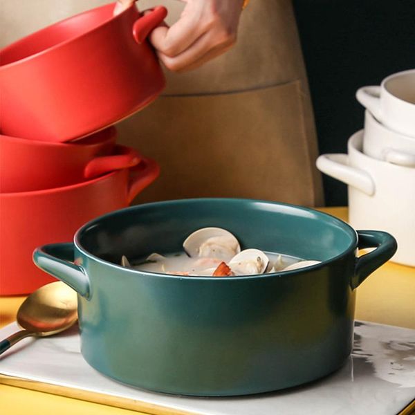 

red green white large size soup bowl ramen instant noodle ceramic oven for dessert cake 1400ml 800ml bowls
