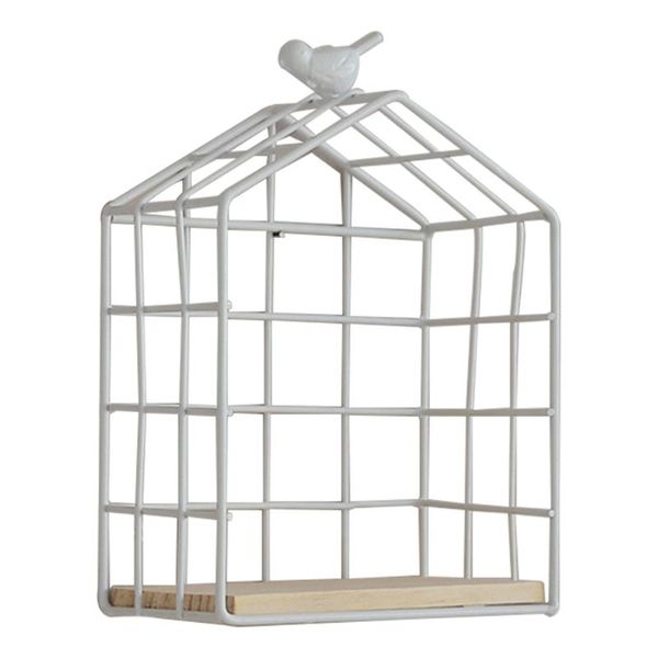 

hooks & rails nordic bedroom iron bathroom home wall mounted wear resistance storage holder display hanging rack solid bird shelf organizer