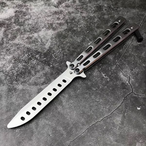 Balisong Butterfly Swing Training Trainer coltello non tagliente 3 stile argento angel hom basilisk mare snake monster nautilus bm42 BM43 BM46 BM47 BM51 BM87 ex10 coltelli jilt