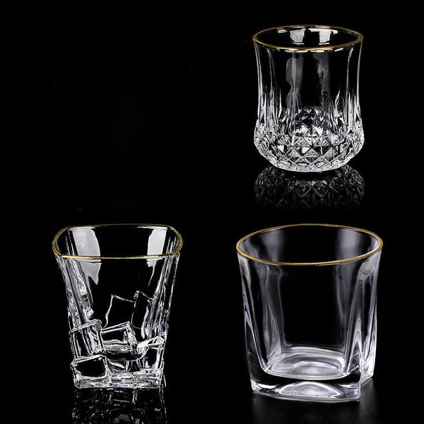

wine glasses set of 2 crystal whiskey glass for party club beer drinking cups 200901-21