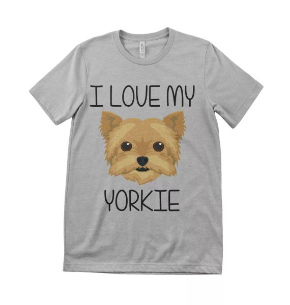 

i love my yorkshire terrier yorkie kids & dog t shirt, White;black